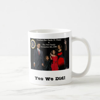Caneca De Café Presidente Eleger Obama Primeiro Família
