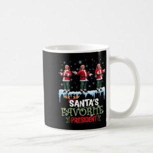 Caneca De Café Presidente Favorito do Papai Noel Papai Noel Trump