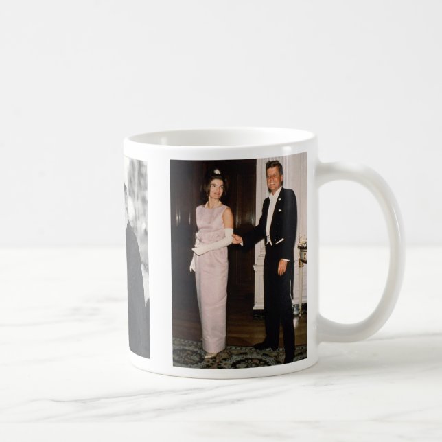 Caneca De Café Presidente Kennedy, JFK e Jackie, jfk (Direita)