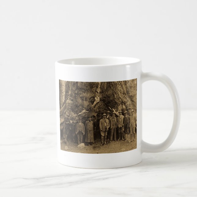 Caneca De Café Presidente Roosevelt e John Muir (Sepia) 1903 (Direita)