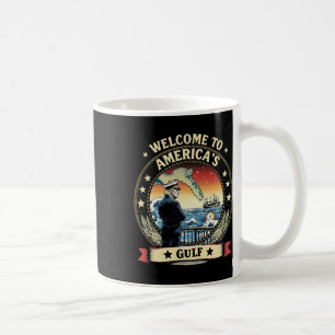 Caneca De Café Presidente Trump Bem-vindo ao Golfo da América Méx