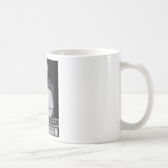 Caneca De Café Presidente Trump Engraçado Quer Ser O Próximo Papa (Direita)
