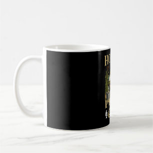 Caneca De Café Preso à paz e silêncio sapo de pesca engraçado