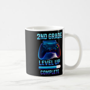 Caneca De Café Pressione Iniciar 2ª Série Gamer Kids Nível Aument