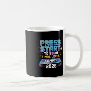 Caneca De Café Pressione Iniciar Para Iniciar o Nível Final Sênio
