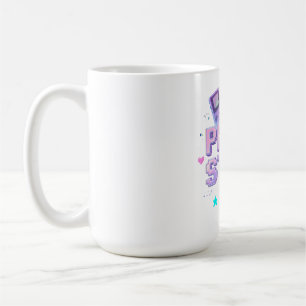 Caneca De Café Pressione Iniciar Y2K Jogo de Arcade Retro Chrome