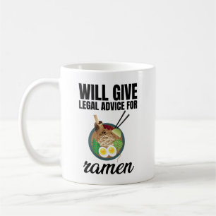 Caneca De Café Prestará Aconselhamento Jurídico Aos Ramen