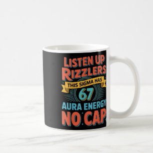 Caneca De Café Prestem Atenção Rizzlers Este Sigma Tem 67 Energia