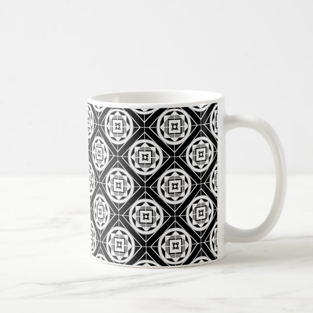 Caneca de café preta & branca corajosa do (Direita)