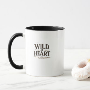 Caneca de Café Preta com Duas Cores Wild At Heart