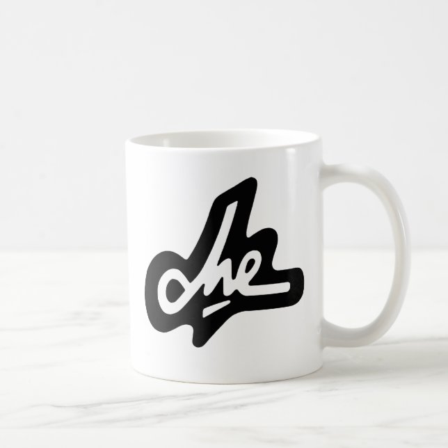 Caneca de café preta da assinatura de Che Guevara (Direita)