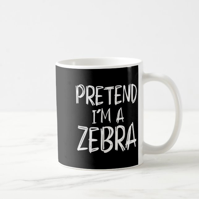 Caneca De Café Pretend I'm A Zebra Costume Halloween Party Family (Direita)