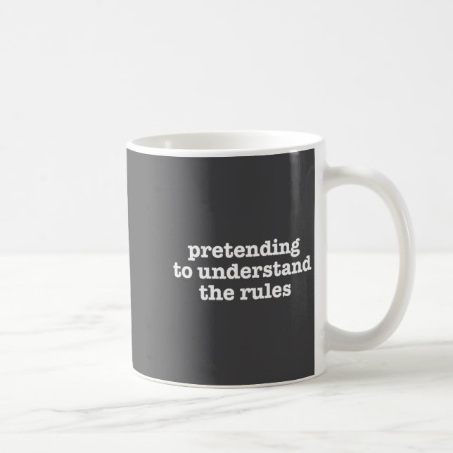 Caneca De Café Pretending To Understand The Rules Funny Board Gam (Direita)