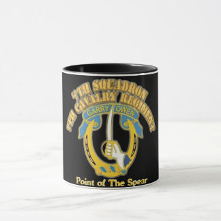 Caneca de café preto ArtisticVegas da cavalaria
