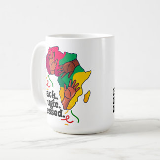 Caneca De Café Preto, Bougie e abençoada, Mulheres Negra História