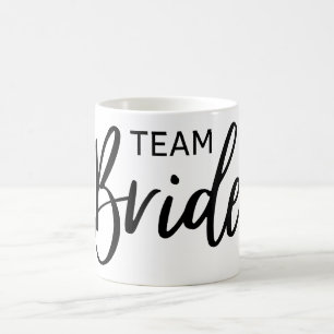 Caneca De Café Preto Bride da Equipe