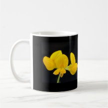 Preto com Mug de Lotus Amarelo Ouro