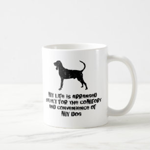 Caneca De Café Preto & Coonhound de Tan