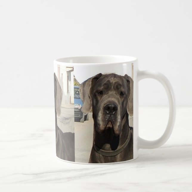 Caneca De Café preto de great dane (Direita)