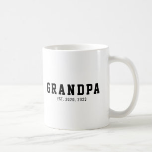 Caneca De Café Preto E Branco Avô Ousado Fundado