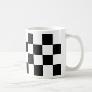 Caneca De Café Preto e branco verificados