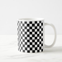 Caneca De Café Preto e branco verificados