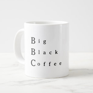 Caneca de café preto grande da BBC