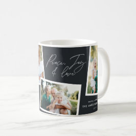 Caneca De Café Preto moderno elegante multifamília de fotos