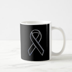 Caneca De Café Preto na Consciência da Fita do Estilo Preto