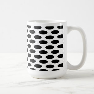 Caneca De Café Preto nos pontos brancos