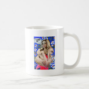 Caneca De Café Preto órfão Krystal Goderitch - esboço floral
