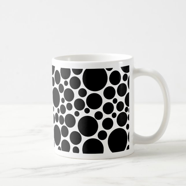 Caneca De Café Preto potente em branco (Direita)