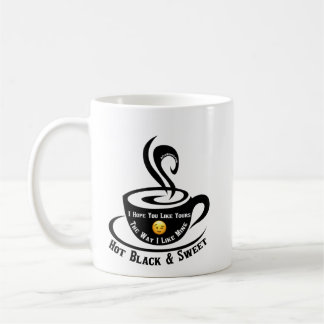 Caneca De Café Preto Quente E Doce