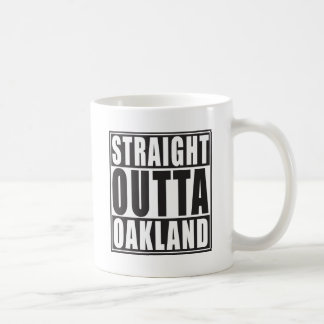 Caneca De Café Preto reto de Outta Oakland