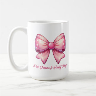 Caneca De Café Pretty Pink Bow-Pink Dreams & Pretty Things