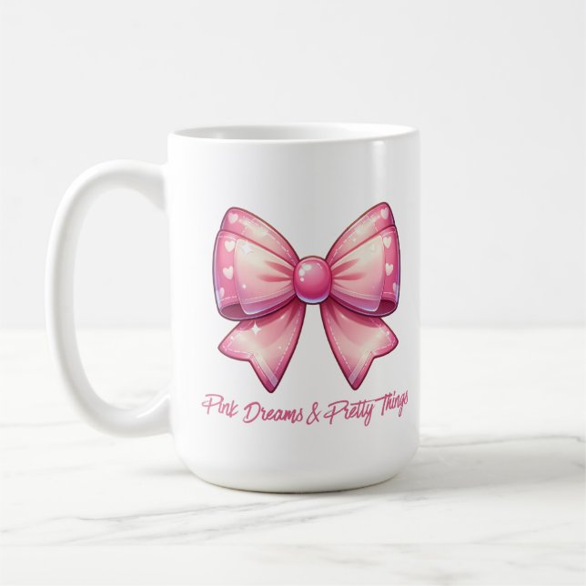 Caneca De Café Pretty Pink Bow-Pink Dreams & Pretty Things (Esquerda)