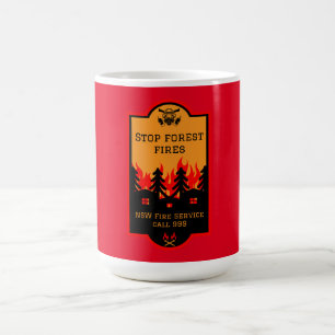 Caneca De Café Prevenção a incêndios florestais