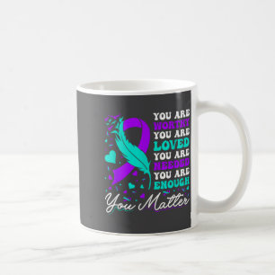 Caneca De Café Prevenção ao Suicídio Digno Amado Necessário O Suf