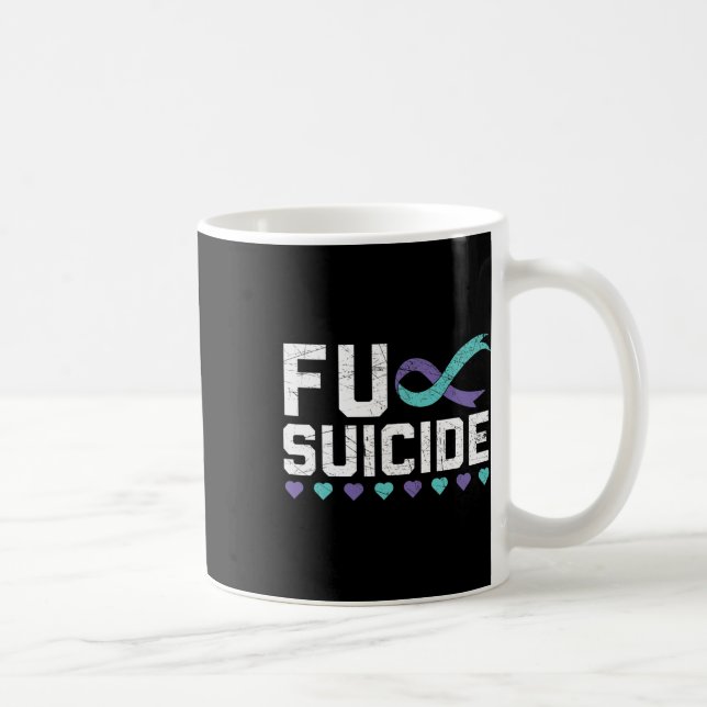 Caneca De Café Prevenção ao suicídio Sensibilização para a Depres (Direita)