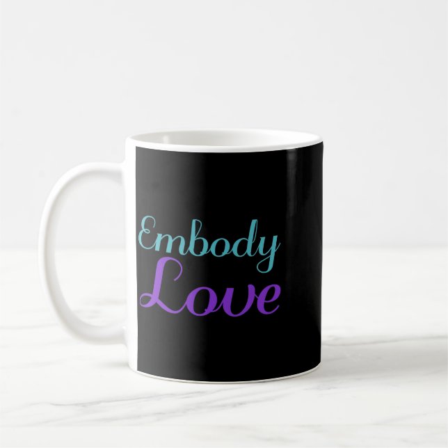 Caneca De Café Prevenção Conscientização do Amor Embody Design (Esquerda)