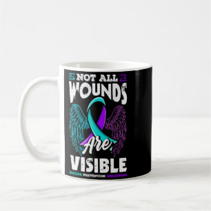 Caneca De Café Prevenção de Suicídio Nem Todas as Feridas São Vis