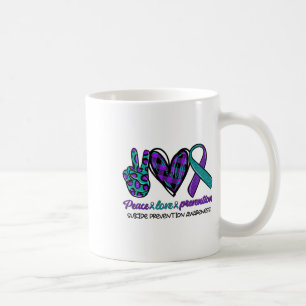 Caneca De Café Prevenção do suicídio Sensibilização para a paz e