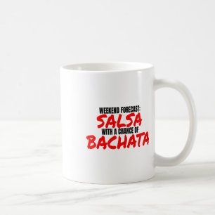 Caneca De Café Previsão de Fim de Semana da Dança Salsa Bachata S