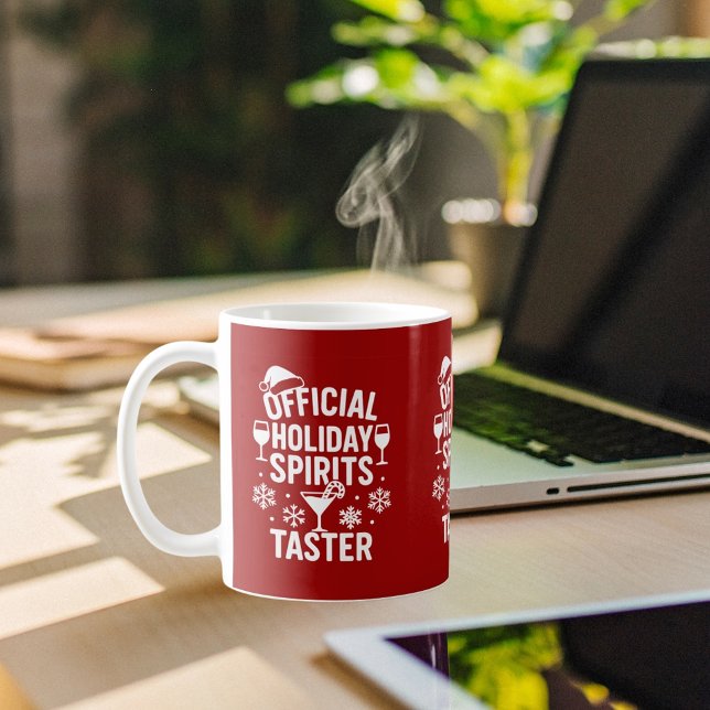 Caneca De Café Previsão de Natal espíritos engraçados de festa pr (Criador carregado)