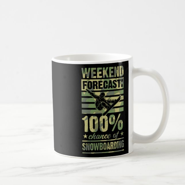 Caneca De Café Previsão Do Fim De Semana 100% De Possibilidade De (Direita)