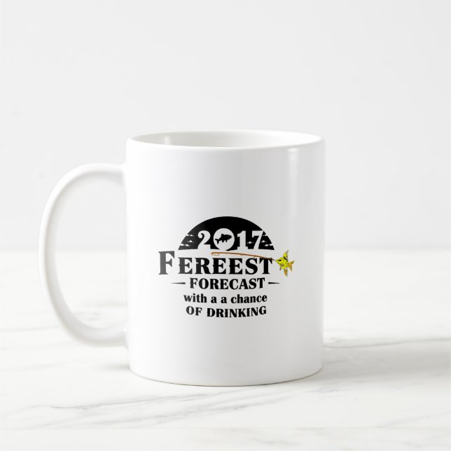Caneca De Café Previsão Fereest: Beba e Recolha (Esquerda)