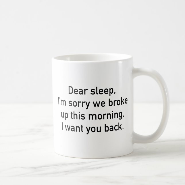 Caneca De Café Prezado Sono (Direita)