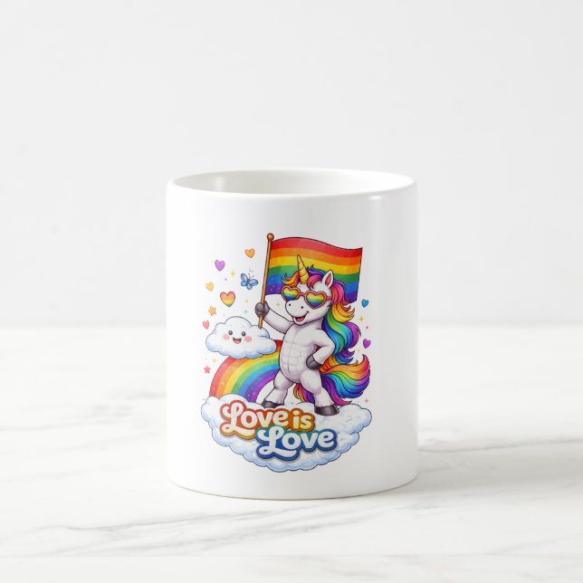 Caneca De Café Pride, Queer, Unicorn (Centro)