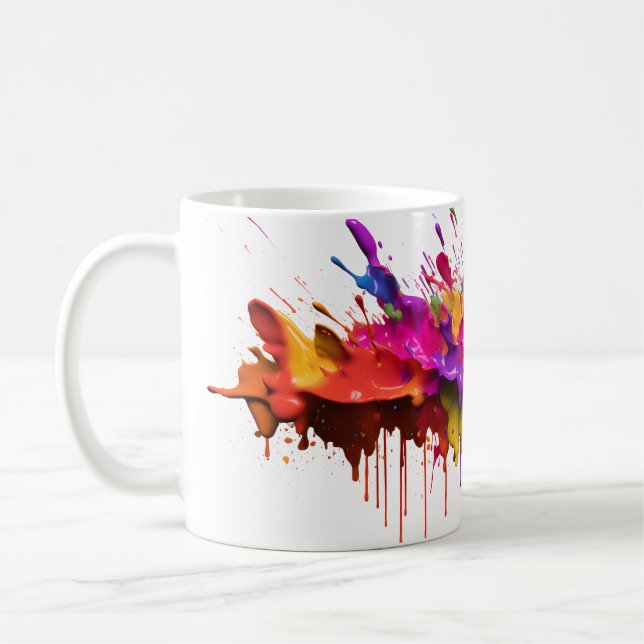Caneca De Café Prim Paint Splash Mug (Esquerda)