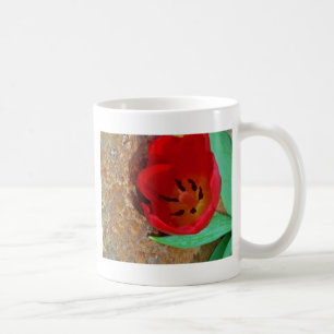 Caneca De Café Primavera amarelo e Red Tulip